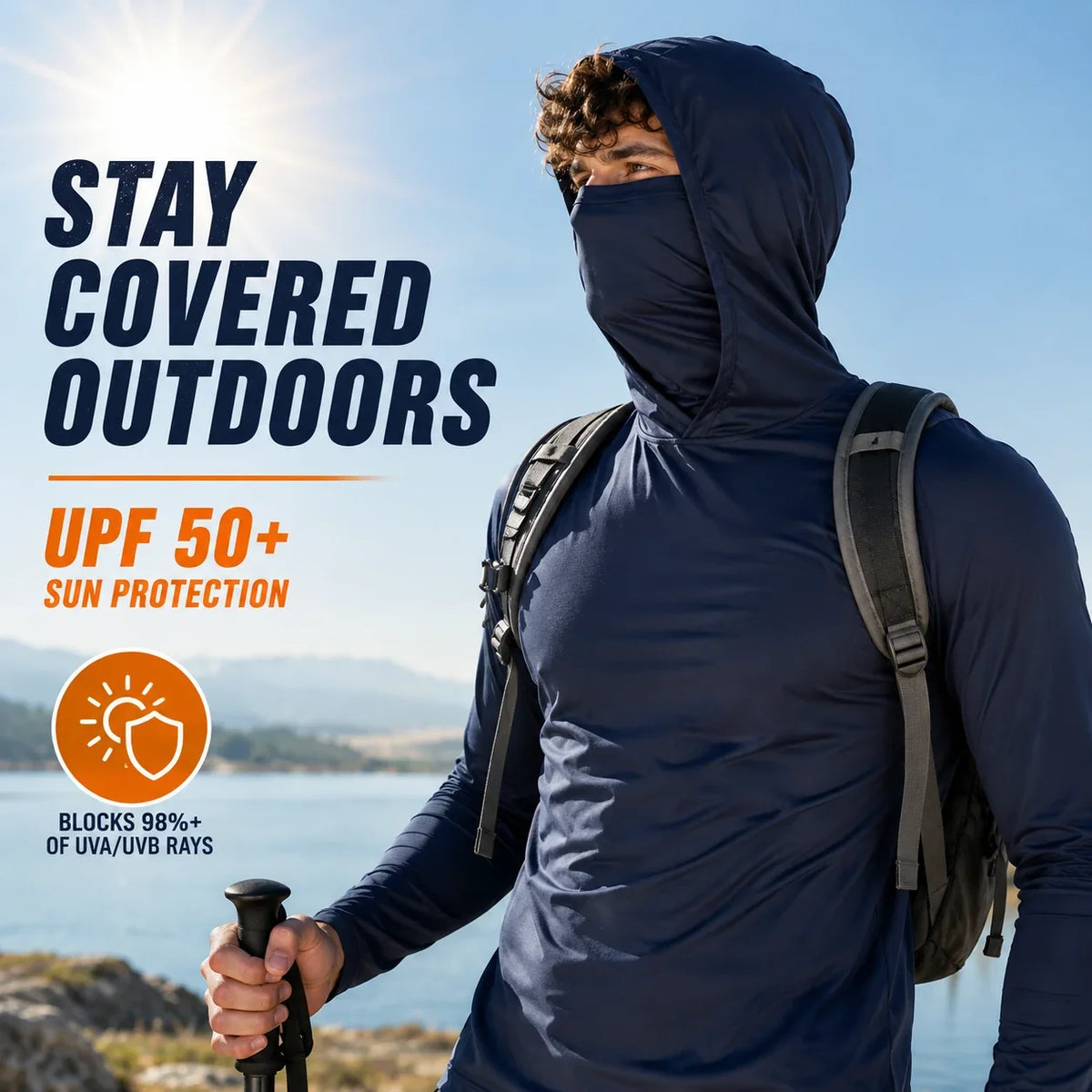Men's UPF 50+ Quick-Dry Lightweight Active Hoodies, 6-Piece Pack