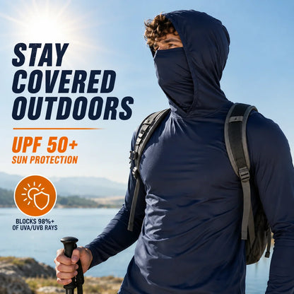 Men's UPF 50+ Quick-Dry Lightweight Active Hoodies, 6-Piece Pack