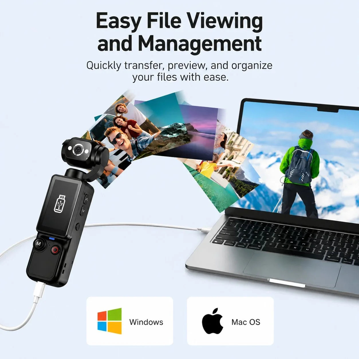 Purpose-Built Upgraded Vlogging Camera – 180° Rotating Lens