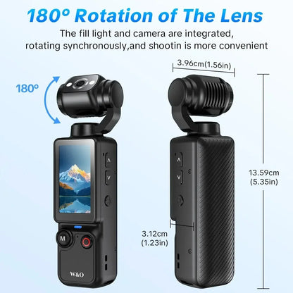 Purpose-Built Upgraded Vlogging Camera – 180° Rotating Lens