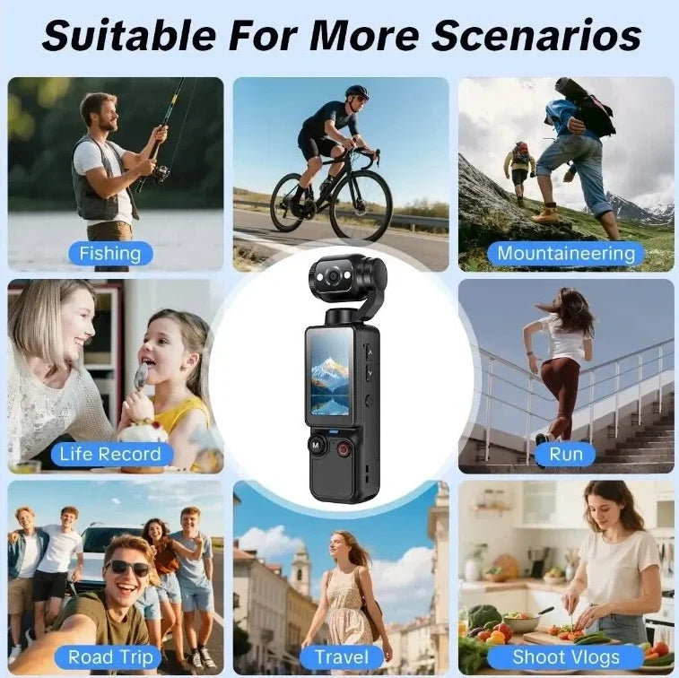 Purpose-Built Upgraded Vlogging Camera – 180° Rotating Lens