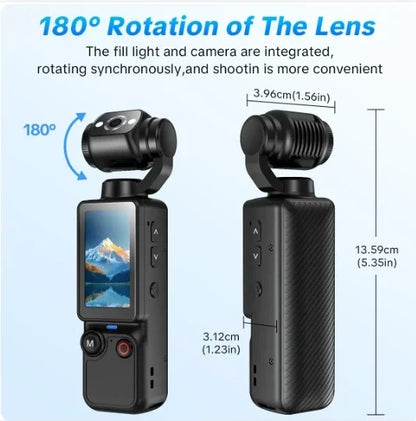 Purpose-Built Upgraded Vlogging Camera – 180° Rotating Lens