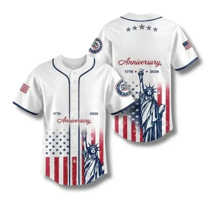 Comfort-Focused USA 250th Anniversary – Print Shirt for Everyday Wear