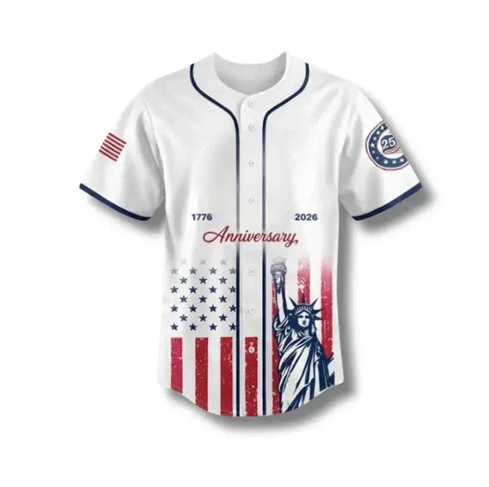 Comfort-Focused USA 250th Anniversary – Print Shirt for Everyday Wear