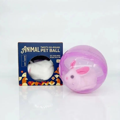 Pet-Friendly Auto-Rolling Ball with Mouse Hands- Play for Indoor