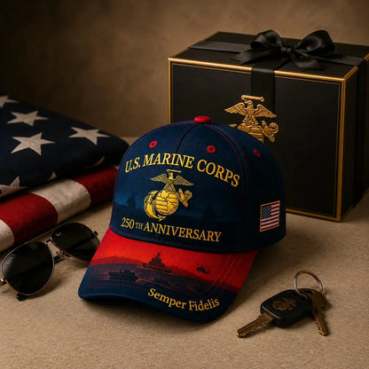 Comfort-Focused U.S. Marine – Embroidered Edition for Everyday Wear