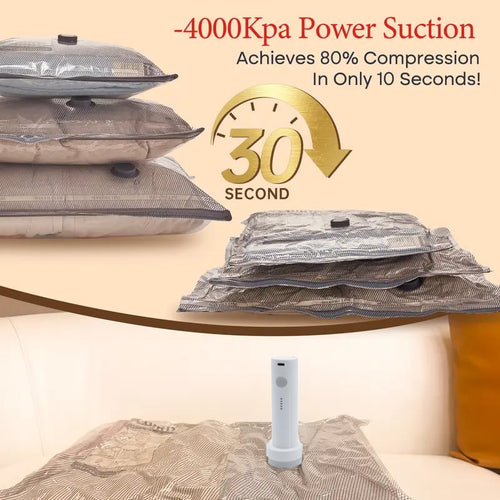 X7 Cordless Travel Vacuum Pump with Reusable Compression Bags