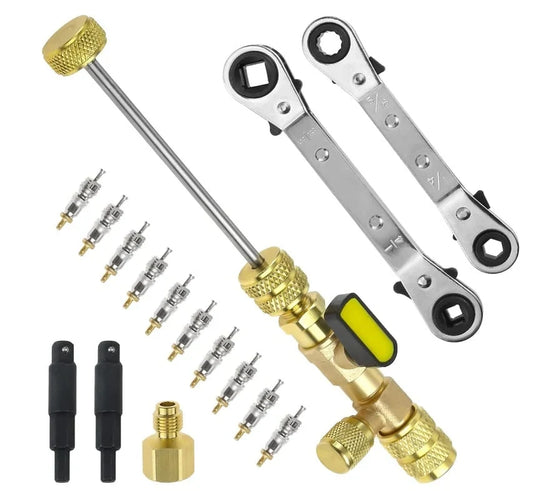 Refrigeration Ratchet Kit for Removing Valve Cores