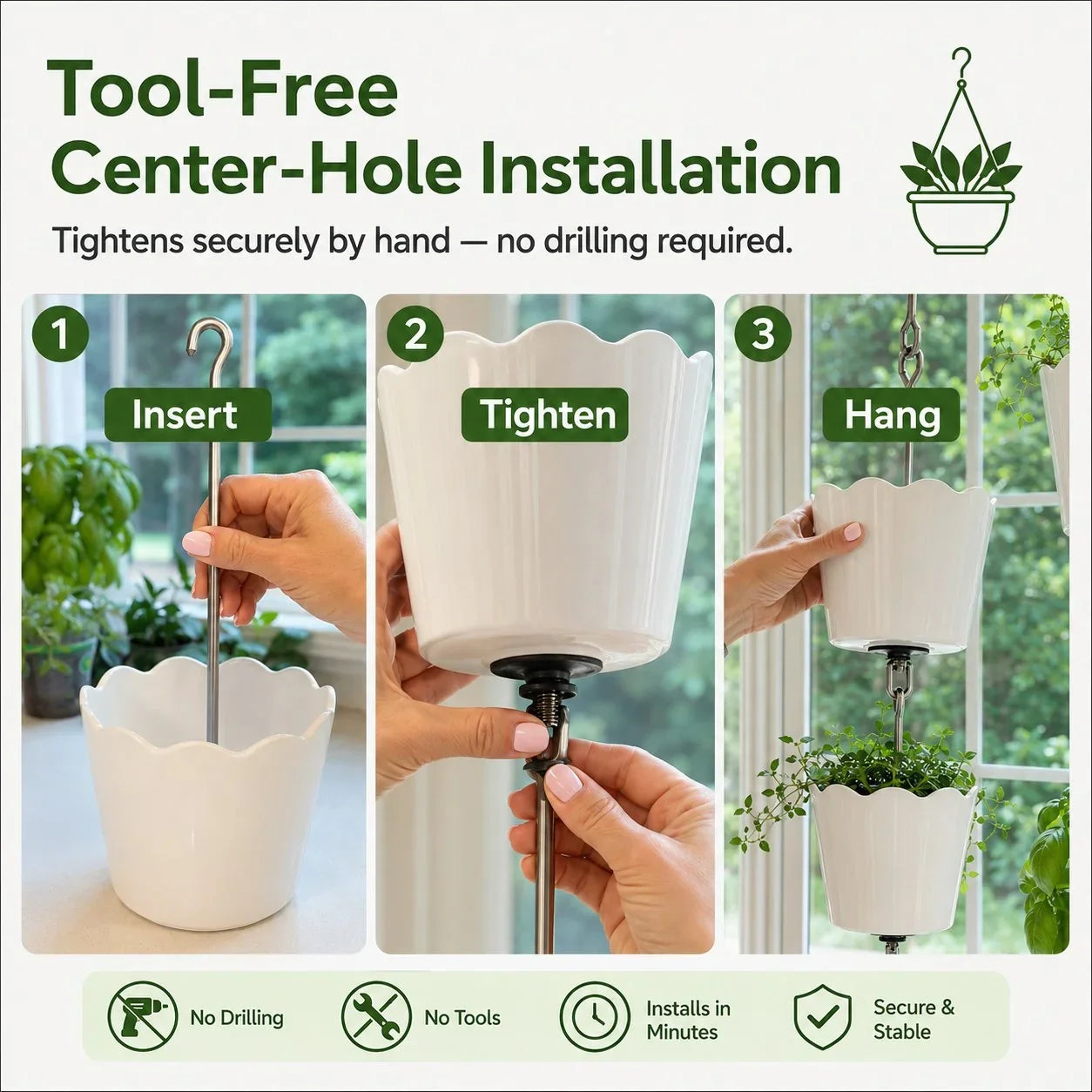 Hands-On Vertical Hanging Pot Kit for Creative Play