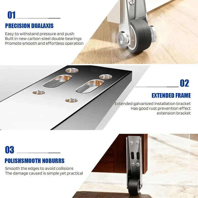 110 lb Anti-Wobble Guide Wheel for Vertical Sliding Doors