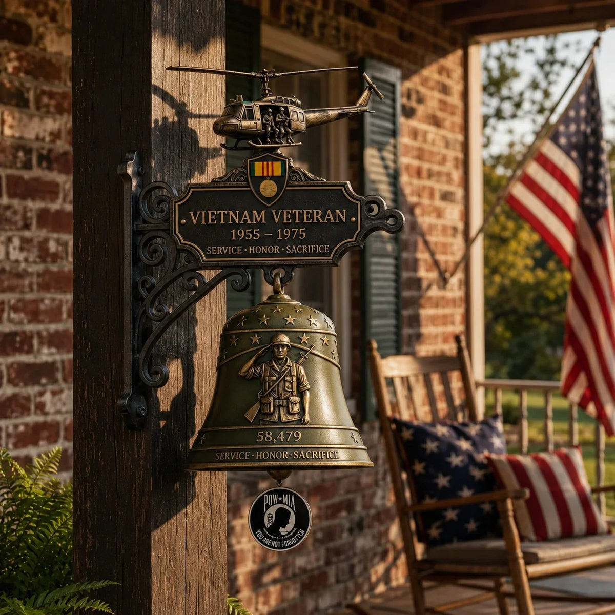 Purpose-Built Vietnam Veteran Tribute Wall Bell for Everyday Use