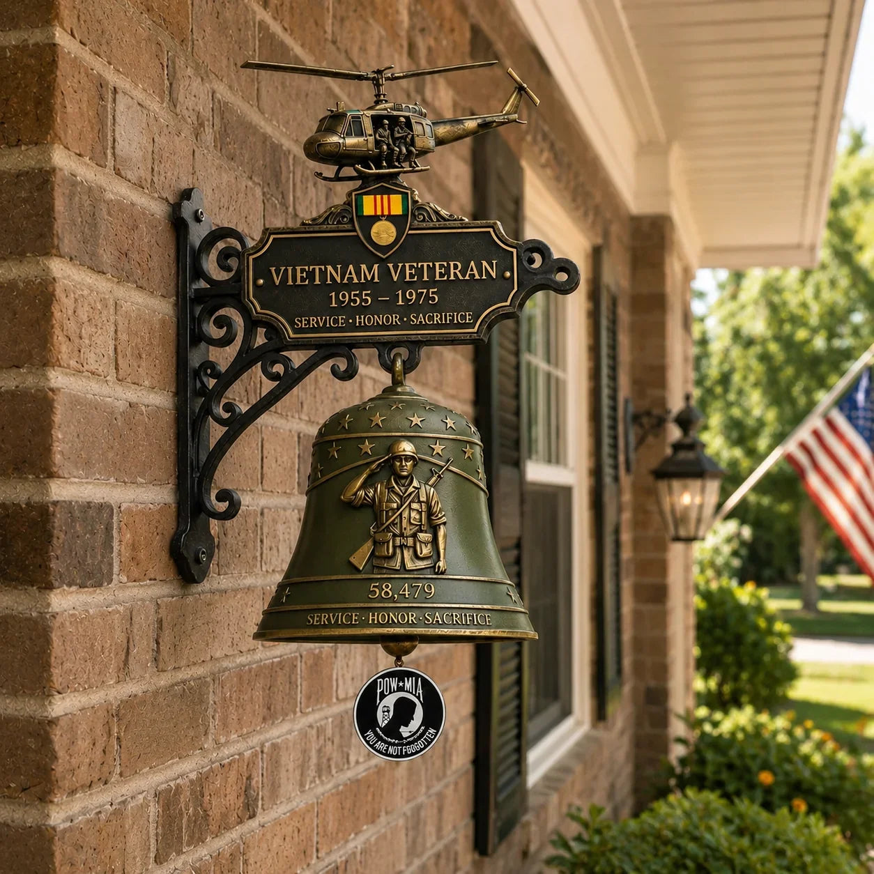 Purpose-Built Vietnam Veteran Tribute Wall Bell for Everyday Use