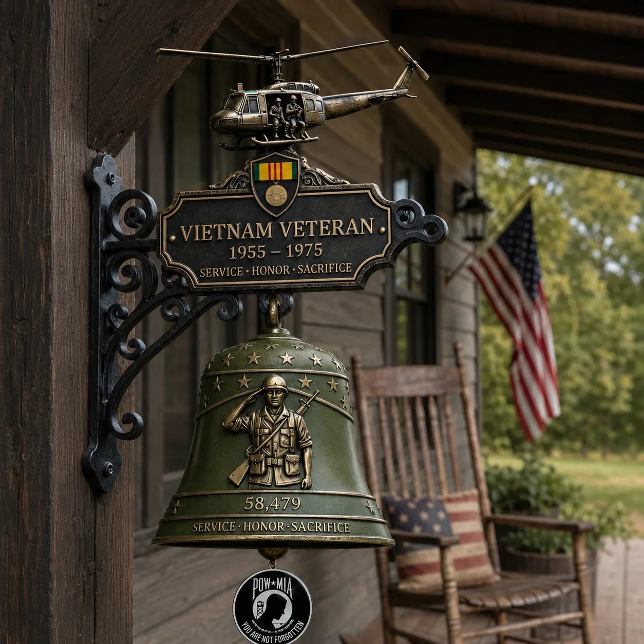 Purpose-Built Vietnam Veteran Tribute Wall Bell for Everyday Use