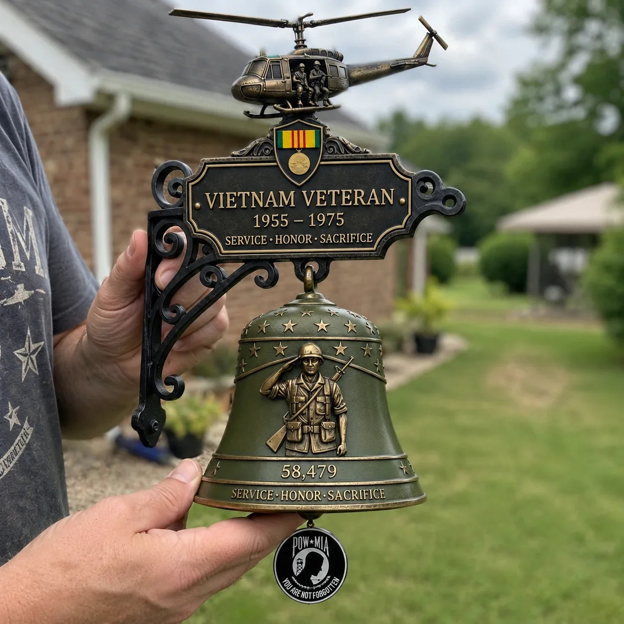 Purpose-Built Vietnam Veteran Tribute Wall Bell for Everyday Use