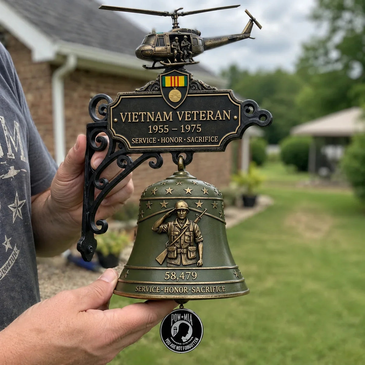Purpose-Built Vietnam Veteran Tribute Wall Bell for Everyday Use