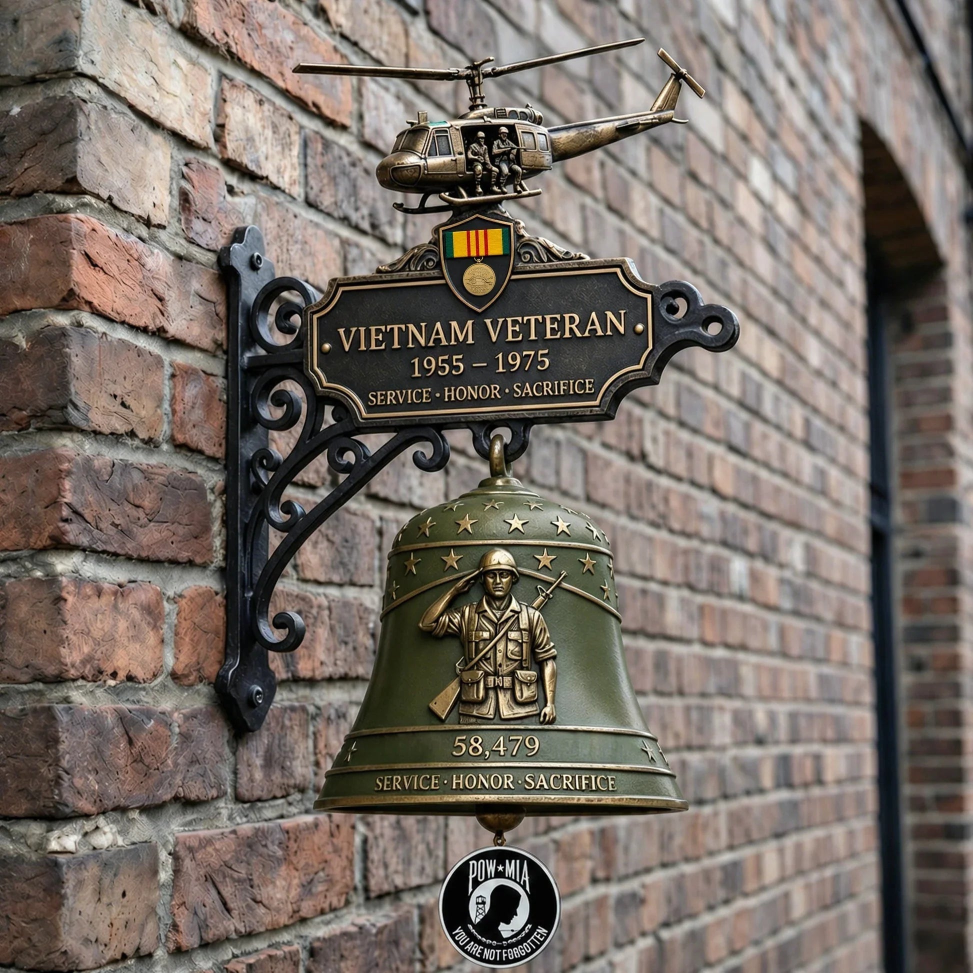 Purpose-Built Vietnam Veteran Tribute Wall Bell for Everyday Use