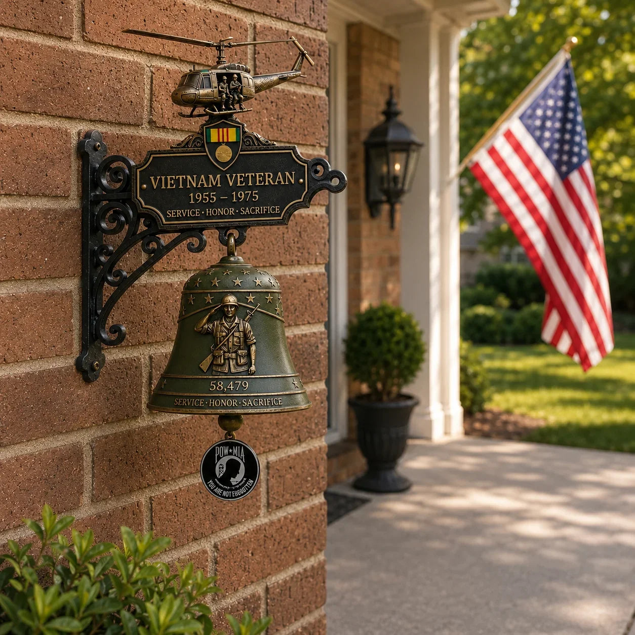 Purpose-Built Vietnam Veteran Tribute Wall Bell for Everyday Use