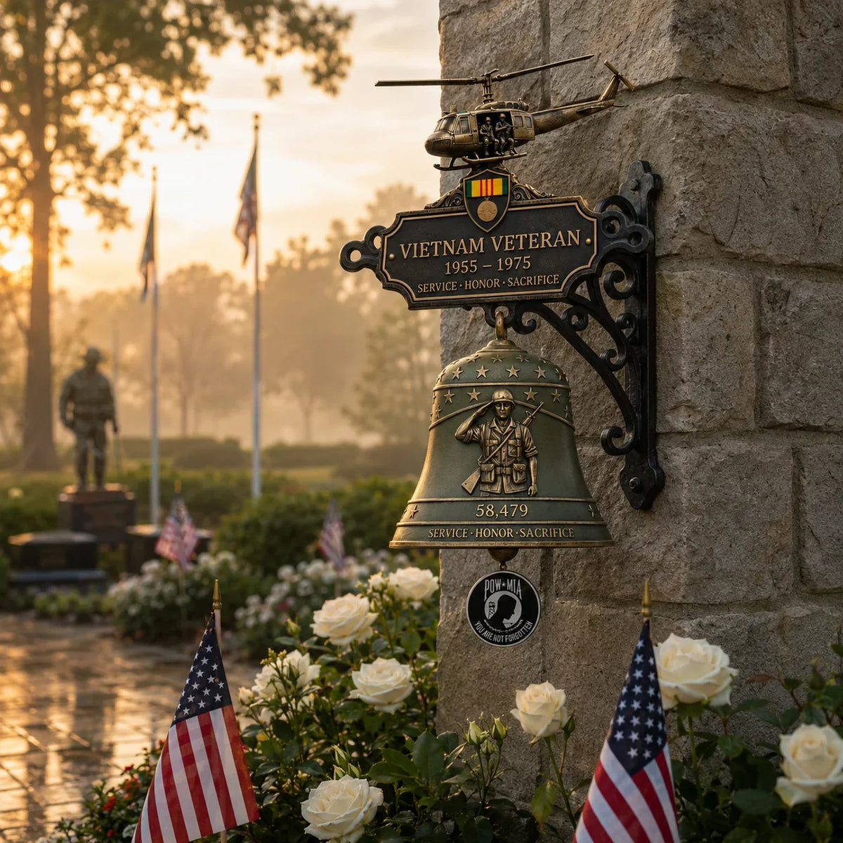 Purpose-Built Vietnam Veteran Tribute Wall Bell for Everyday Use