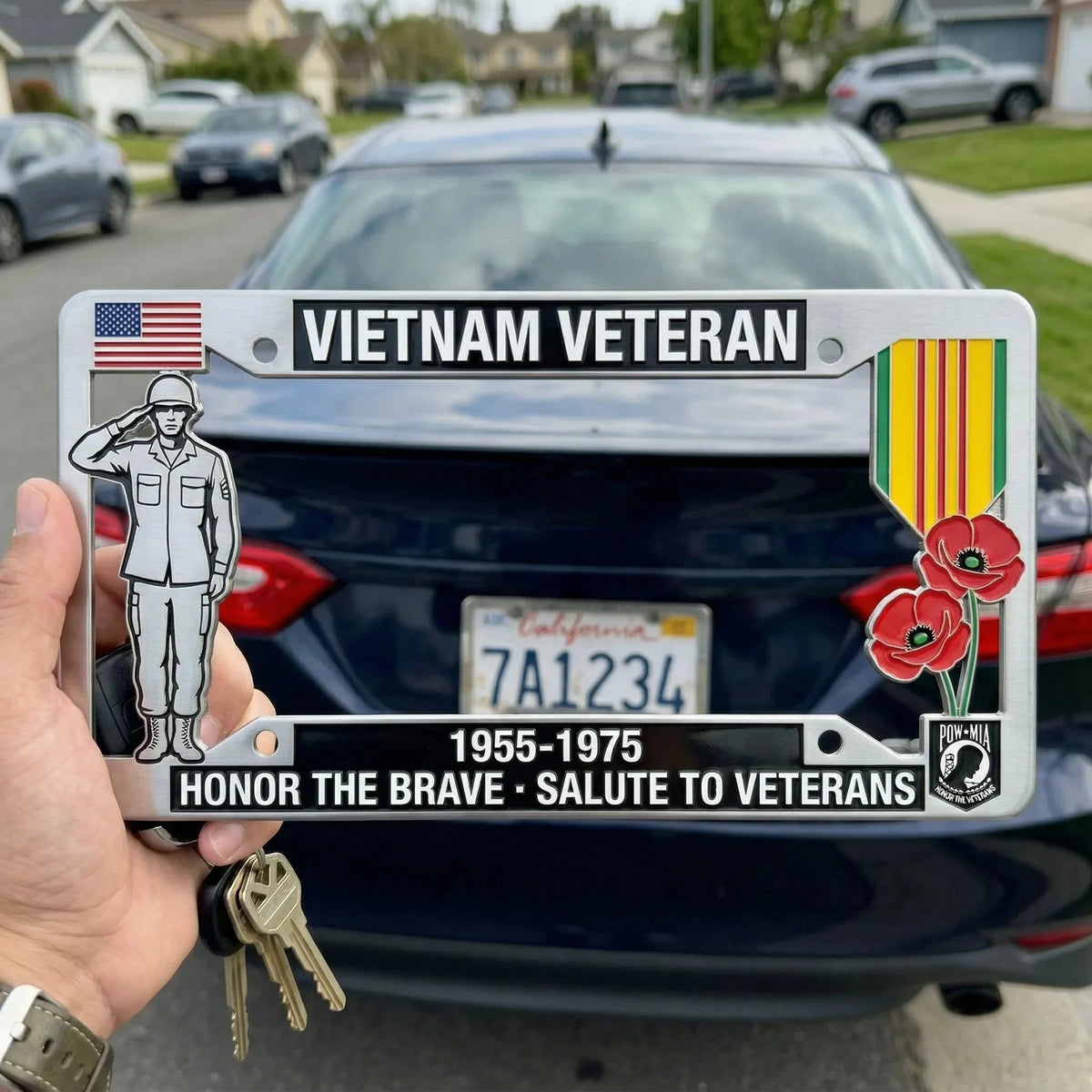 Purpose-Built Vietnam Veteran Tribute License Plate