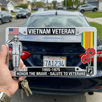 Purpose-Built Vietnam Veteran Tribute License Plate