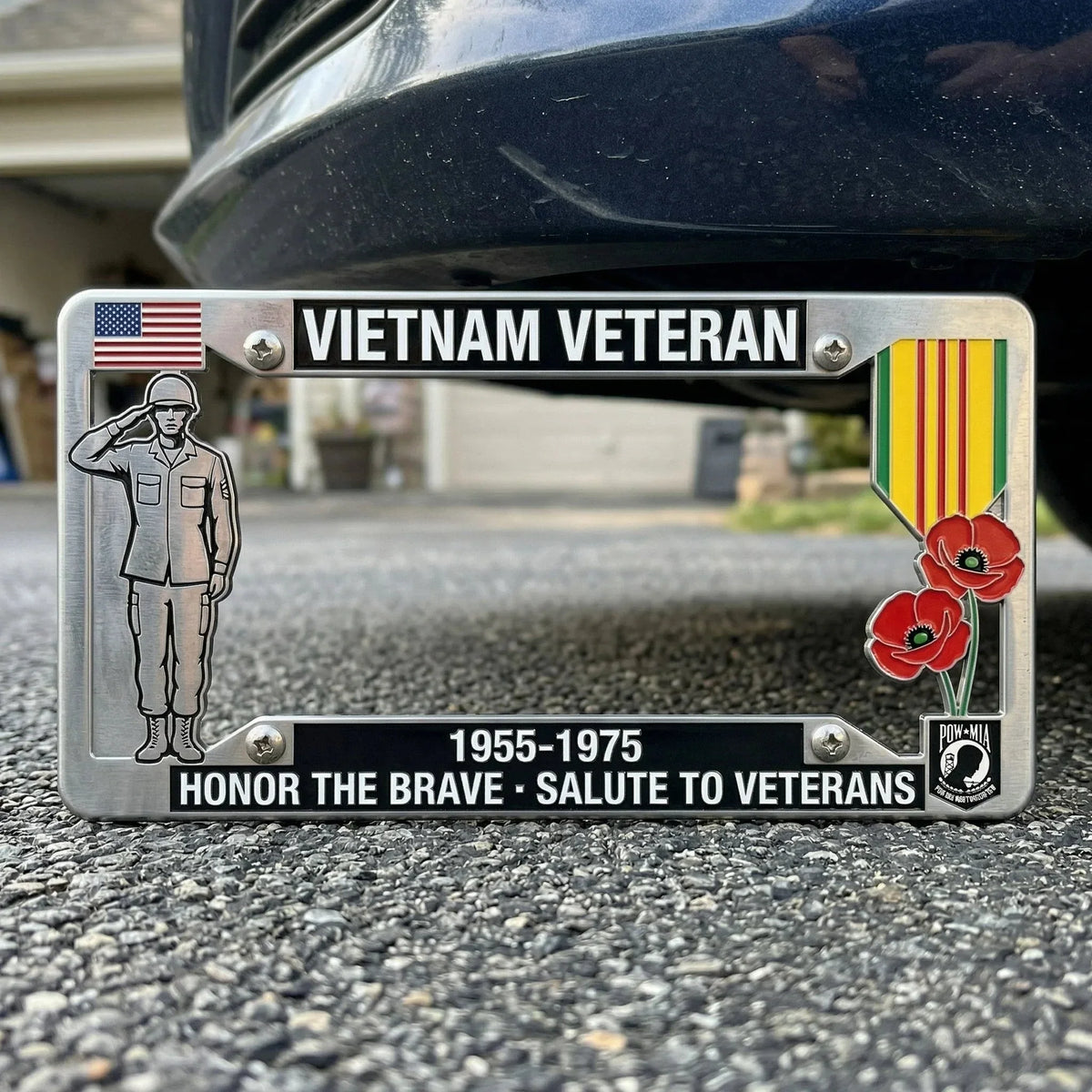 Purpose-Built Vietnam Veteran Tribute License Plate
