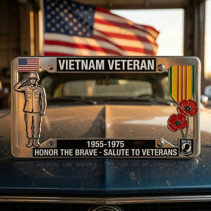 Purpose-Built Vietnam Veteran Tribute License Plate