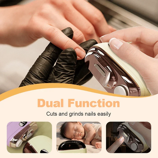 Purpose-Built 2-in-1 Smart Electric Nail Clipper &