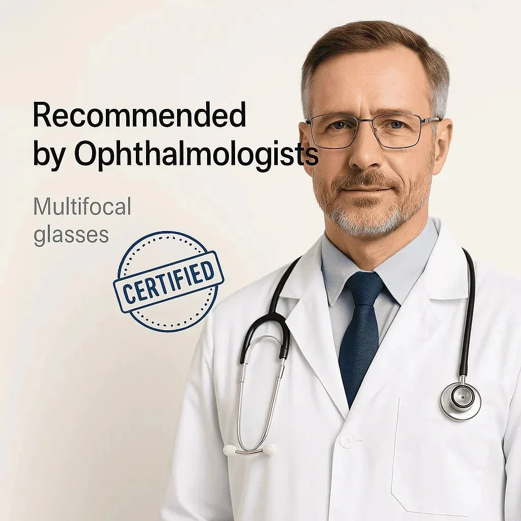 Flexible Multifocal Eyewear for Near and Distance Viewing