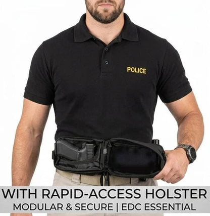 1000D Nylon Tactical Hip Bag with Concealed Rapid-Access Pocket