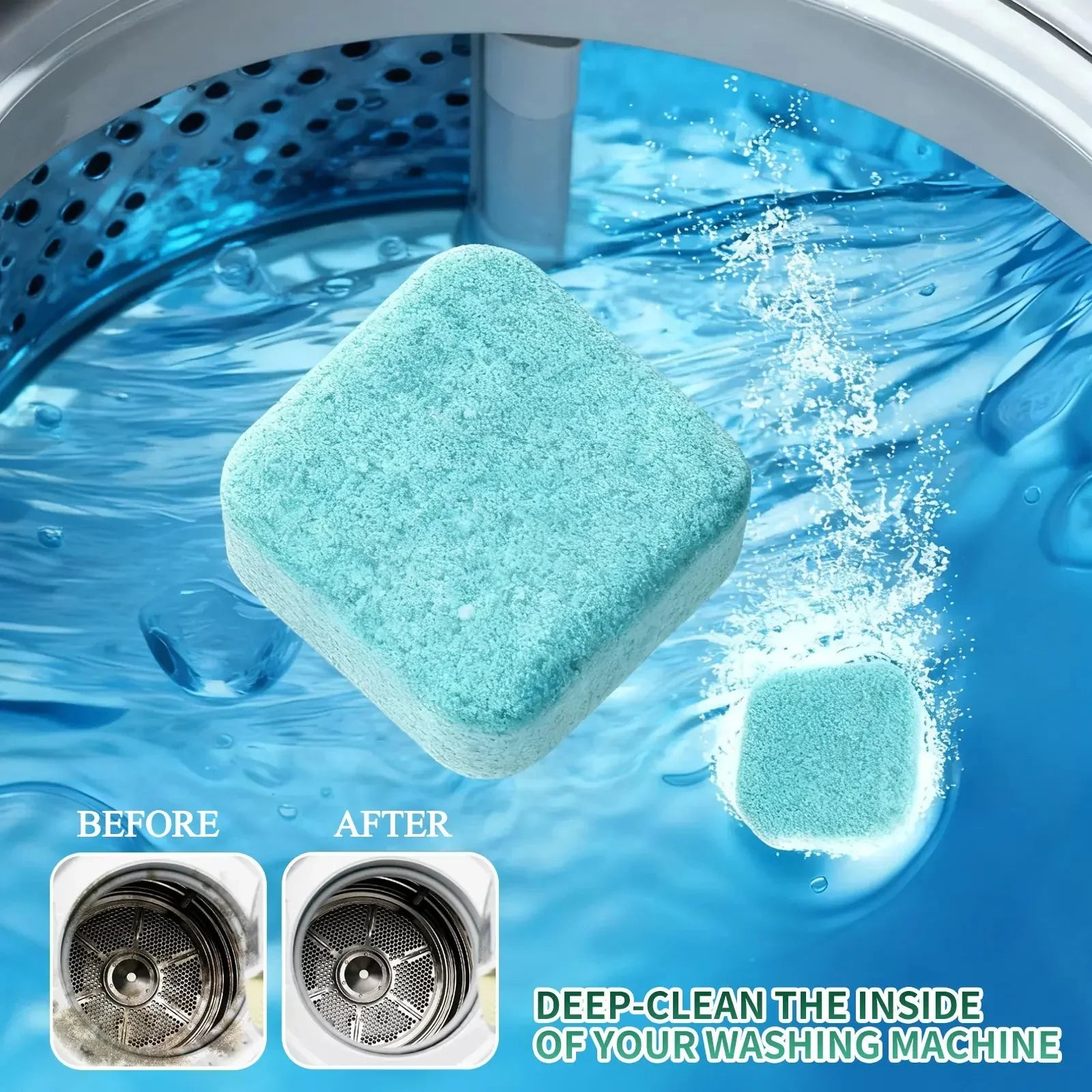 Easy-Care Washing Machine Cleaner Tablets 12 pack for Routine Upkeep