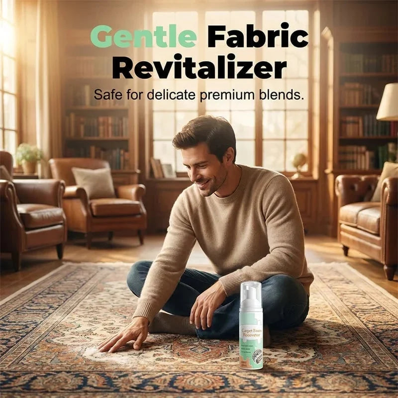 Waterless Carpet Foam Stain Remover with Reusable Cleaning Towel