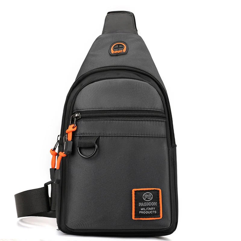 Space-Saving Waterproof Multi-pocket Crossbody Sling