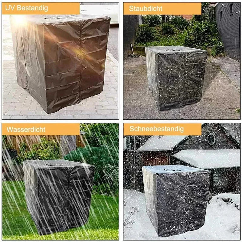 Purpose-Built Waterproof IBC Tote Cover – Heavy-Duty, UV-Blocking
