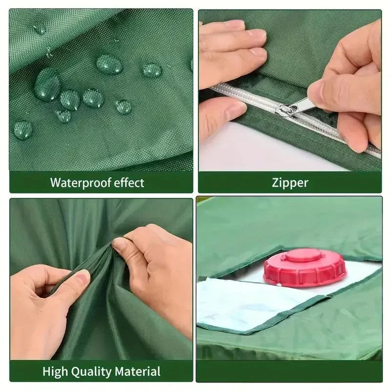 Purpose-Built Waterproof IBC Tote Cover – Heavy-Duty, UV-Blocking