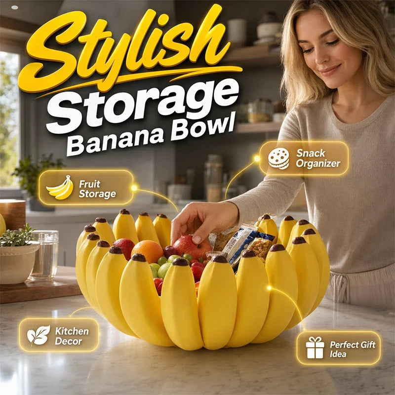 Purpose-Built Creative Banana Shape Fruit Bowl for Everyday Use
