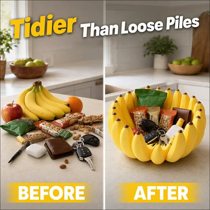 Purpose-Built Creative Banana Shape Fruit Bowl for Everyday Use