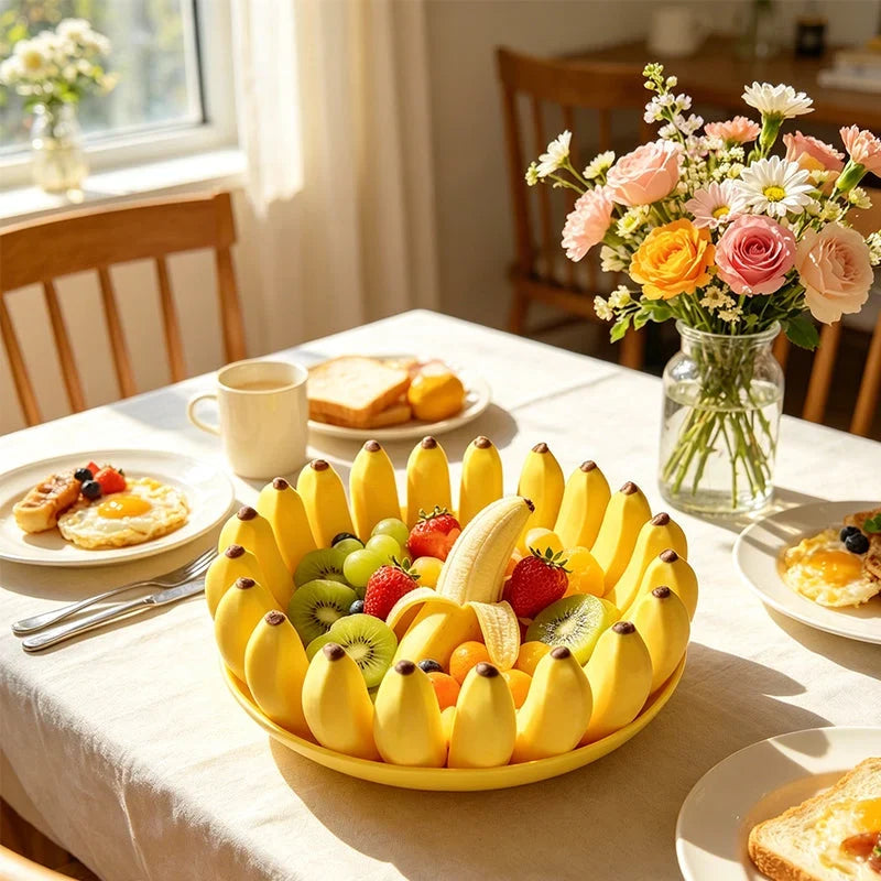 Purpose-Built Creative Banana Shape Fruit Bowl for Everyday Use