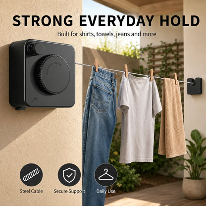 Purpose-Built Retractable Stainless Steel Clothesline – Dry More
