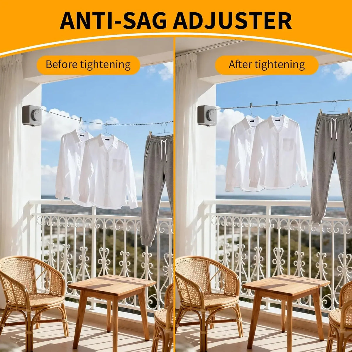Purpose-Built Retractable Stainless Steel Clothesline – Dry More