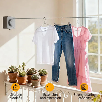 Purpose-Built Retractable Stainless Steel Clothesline – Dry More
