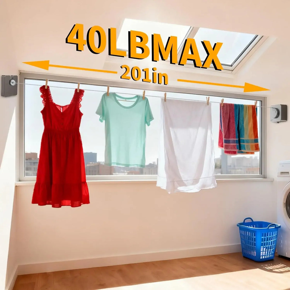 Purpose-Built Retractable Stainless Steel Clothesline – Dry More