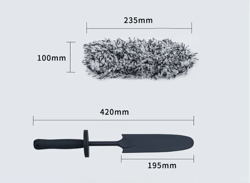 V+ Flexible Brush for Cleaning Wheel Barrels