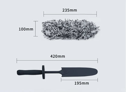 V+ Flexible Brush for Cleaning Wheel Barrels