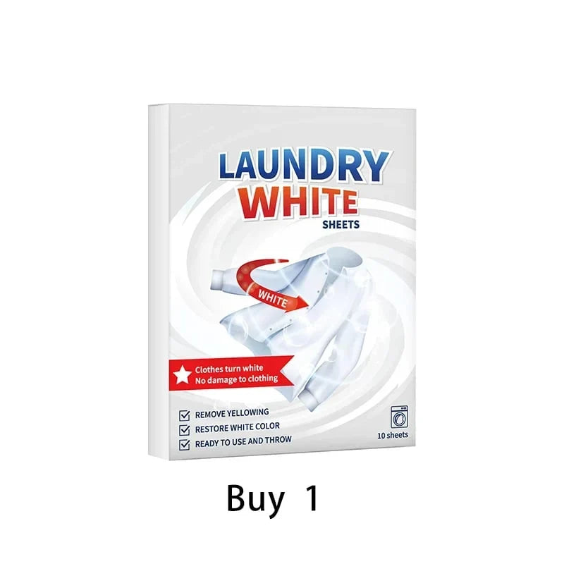 Easy-Care Deep Cleaning Laundry Whitening Sheets Powerful Stain
