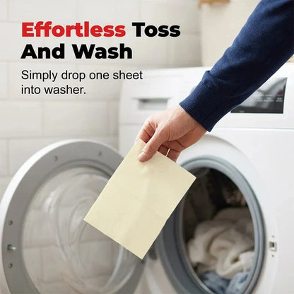 Easy-Care Deep Cleaning Laundry Whitening Sheets Powerful Stain