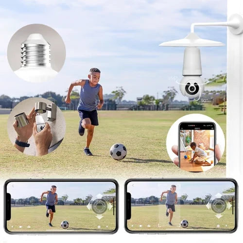 Convenient Wireless Smart Bulb Surveillance Camera for Everyday Setup