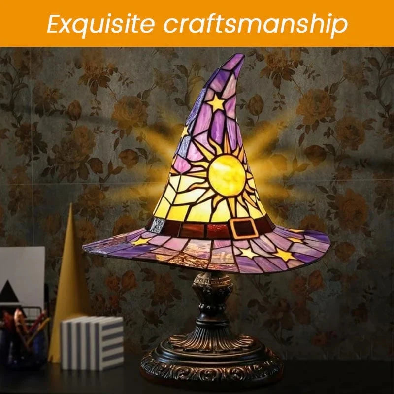 Glowing Sorceress Hat Lamp for Seasonal Room Decor
