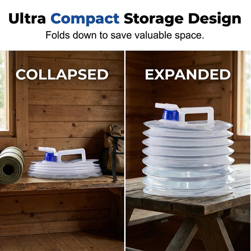 Purpose-Built Collapsible Water Container with Spigot fo – With Spigot