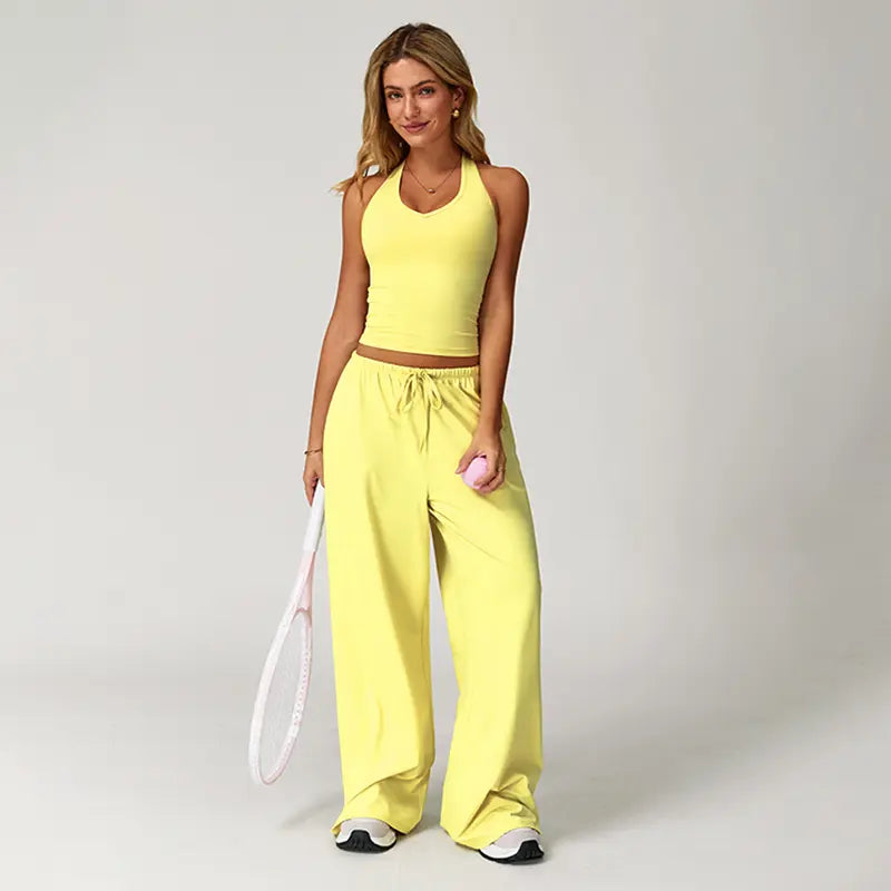 Purpose-Built Women's 2-Piece Athleisure Outfits - Polyester-Silk