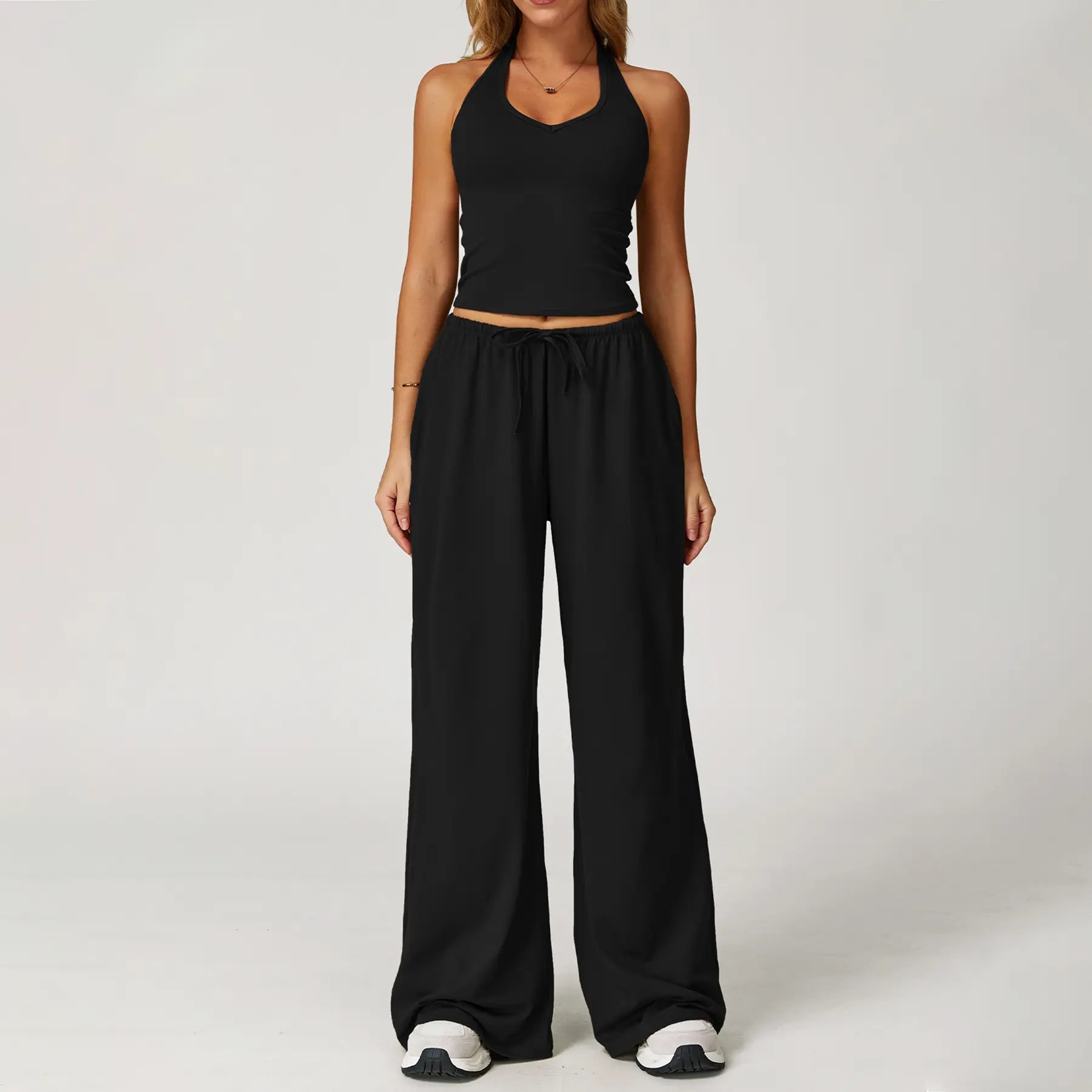 Purpose-Built Women's 2-Piece Athleisure Outfits - Polyester-Silk